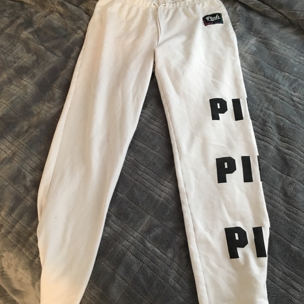 PINK White Sweatpants